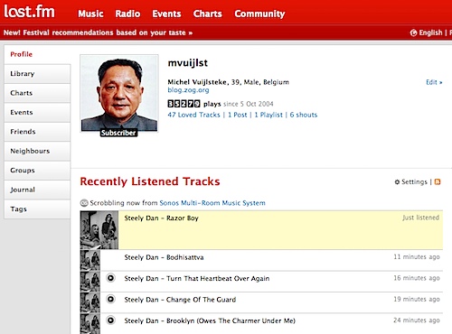 last.fm home