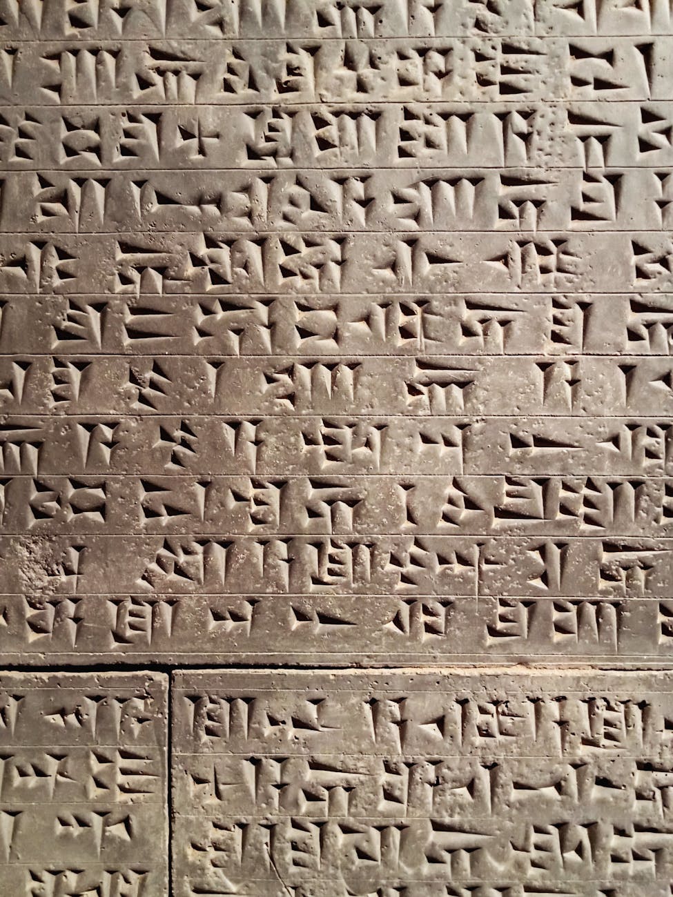 a close up of a stone with writing on it