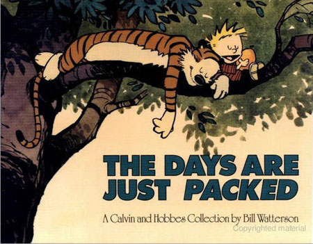 The days are just packed